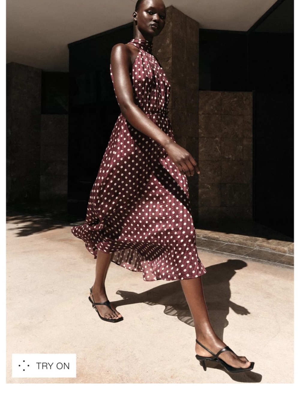 ZARA 2026 polka dot dress XS